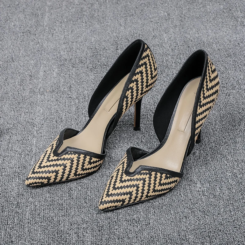 

Woman Flats Striped Flat Boat Shoes Summer Shallow Pointed Toe Casual Shoes Comfortable Fashion Flats Women Shoes