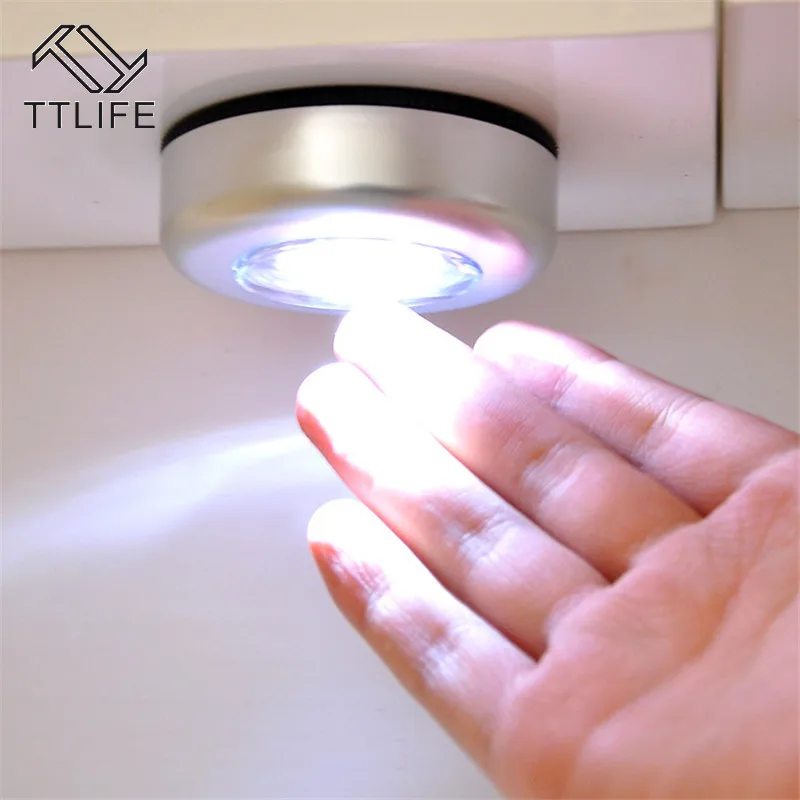 TTLIFE светодиодный сенсорный светильник для дома кухни под шкафом шкафа нажимная