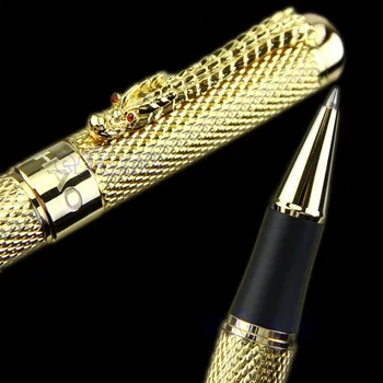 

Better Noblest Jinhao 1200 Dragon clip Roller Ball Pen Complete Golden Dropship
