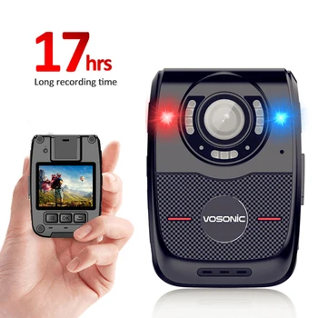 

Body Worn Camera 1080P,Portable Multi-Function IR Night Vision Body Mounted Cam DVR Video for Police Officers, Security Guards