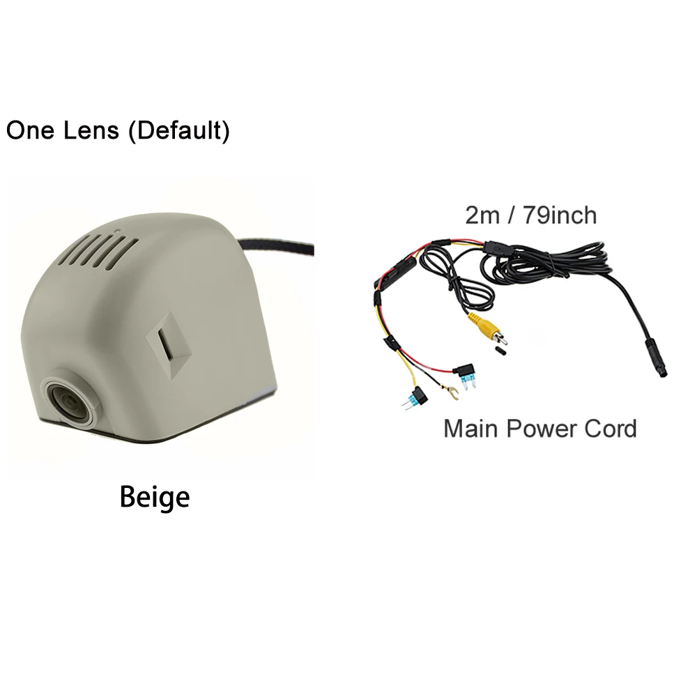 Beige Single Camera Автомобильный регистратор DVR видеорегистратор Камера цифровая камера с Wi-Fi для видео Регистраторы для Audi A1 A3 S3 RS3 A4 RS4 A5 S5 A6 S6 A7 A8 Q2 Q3 Q5 Q7 Q8 TT - Название цвета: Beige Single Camera