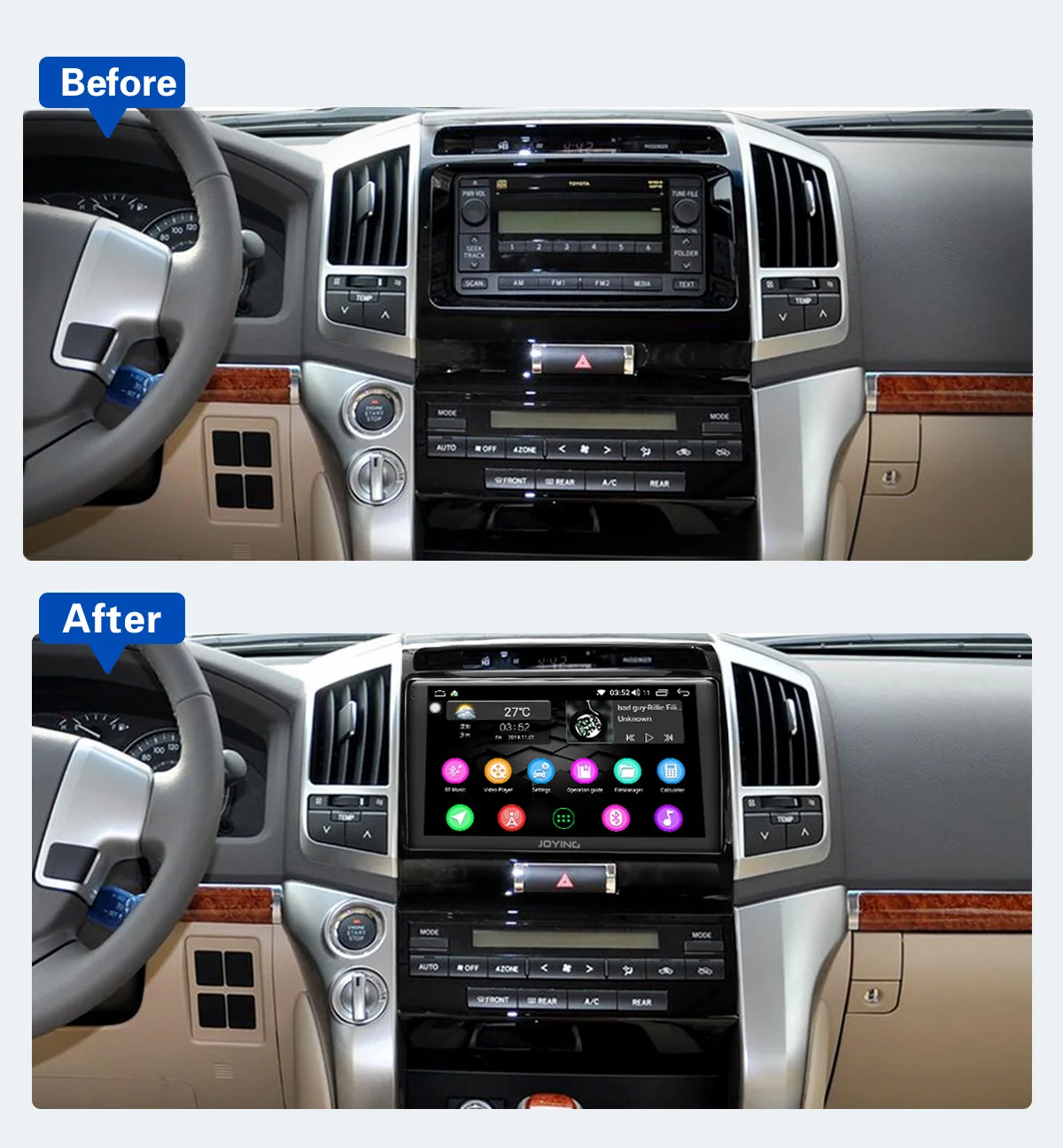 1" Android автомобильный gps мультимедийный плеер авторадио для Toyota Land Cruiser LC200 2007 2008 2009 2010- стерео wifi 4G Bluetooth