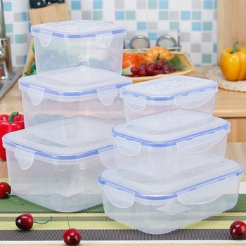Boîte à déjeuner en plastique pour enfants, boîte à Bento, conteneur de stockage des aliments pour l'école et le bureau, pique-nique en plein air, collation, repas, micro-ondes, 6 tailles 1