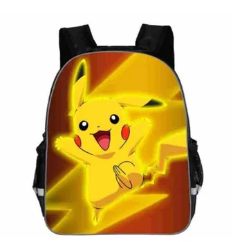 

13 inch New Pokemon Cartoon Go School Bag for Teenager Boys Girls Kids Personized Schoolbag Children Hot Game Backpack