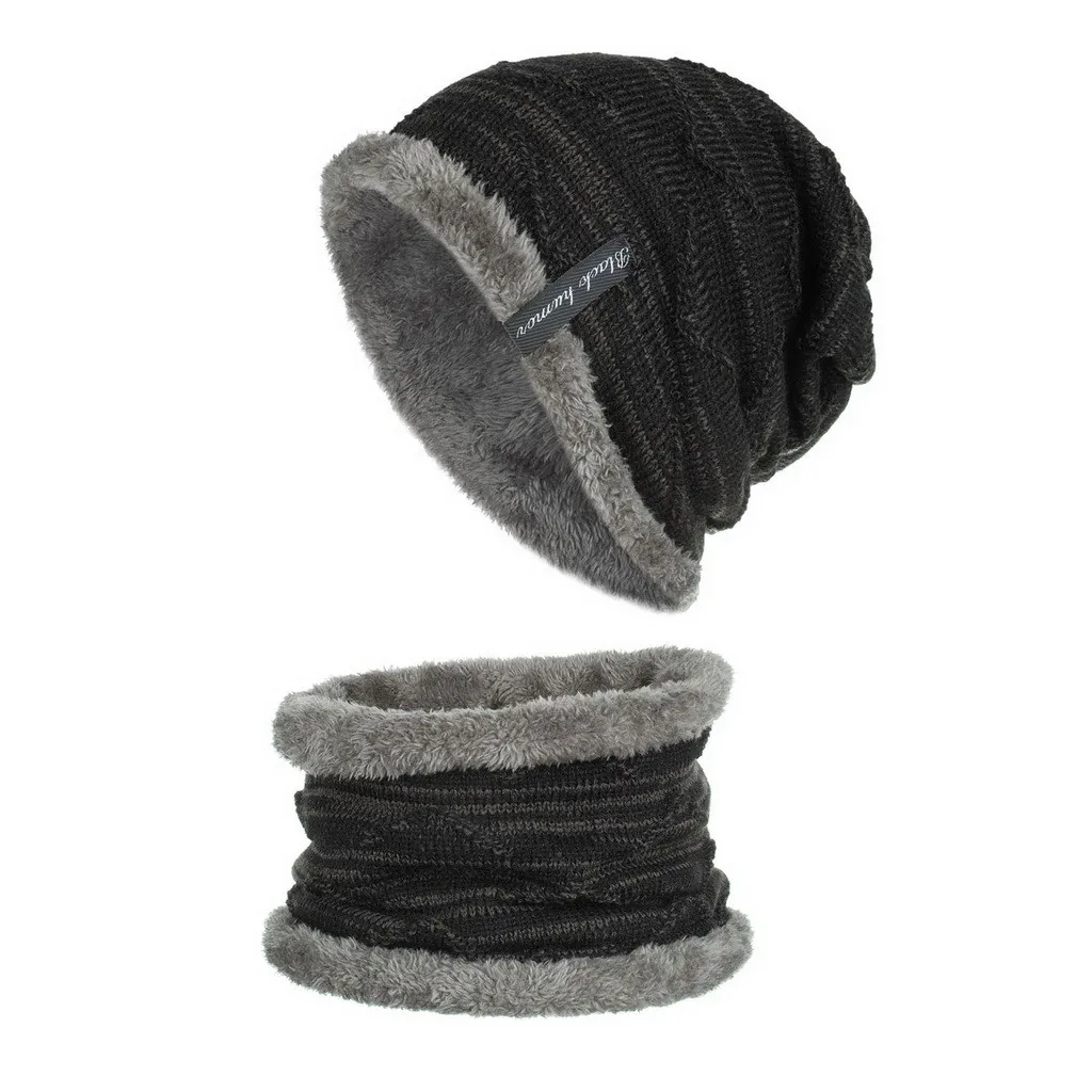 Одноцветная вязаная плюшевая женская шапка Gorro унисекс, однотонные наушники для шеи, теплая шапка для девочек, Шапка-бини и теплая уличная шапка