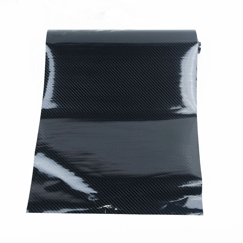 1 шт. 7D Премиум высокоглянцевое углеродное волокно виниловая пленка пузырчатая