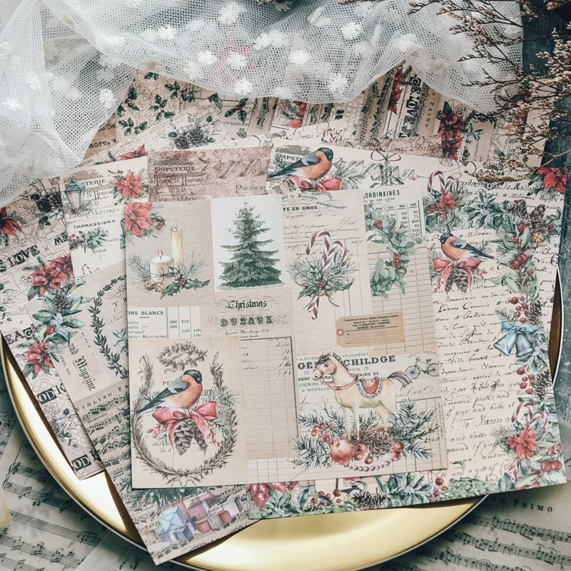 Panalisacraft 24 sheets 6"X6" christmas paper Scrapbooking patterned paper pack handmade craft craft Background pad card