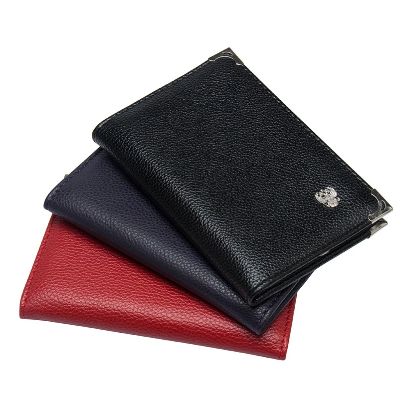 

Hot Sale Russian Auto Driver License Bag Genuine Leather On Cover for Car Driving Documents Business Card Holder ID Card Holder
