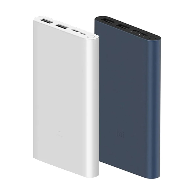 10000 мАч Оригинал Xiao mi power Bank 2 Внешний аккумулятор для быстрой зарядки Dual USB