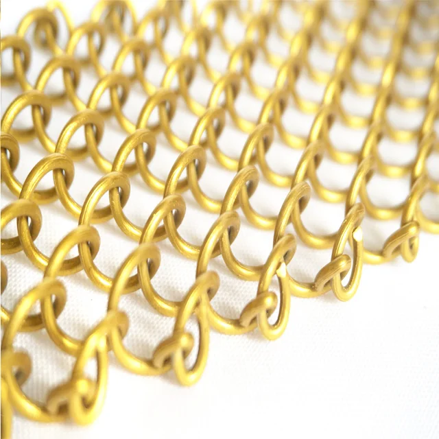 Színes Mennyezeti Függő Lánc Link Fémháló Ablak Függöny A Képernyőkhöz És Szoba Elválasztókhoz - Image 6