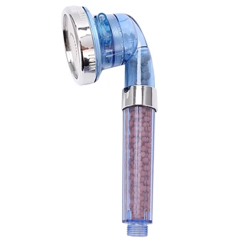 

3 Function Adjustable Jetting Shower Filter High Pressure Water Saving Shower Head Handheld Water Saving Shower Head Blue