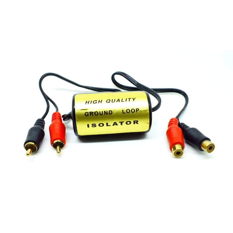 Аудио RCA заземление петля изолятор шум фильтр Женский к мужской заземление анти-шум для автомобильных аудиосистем