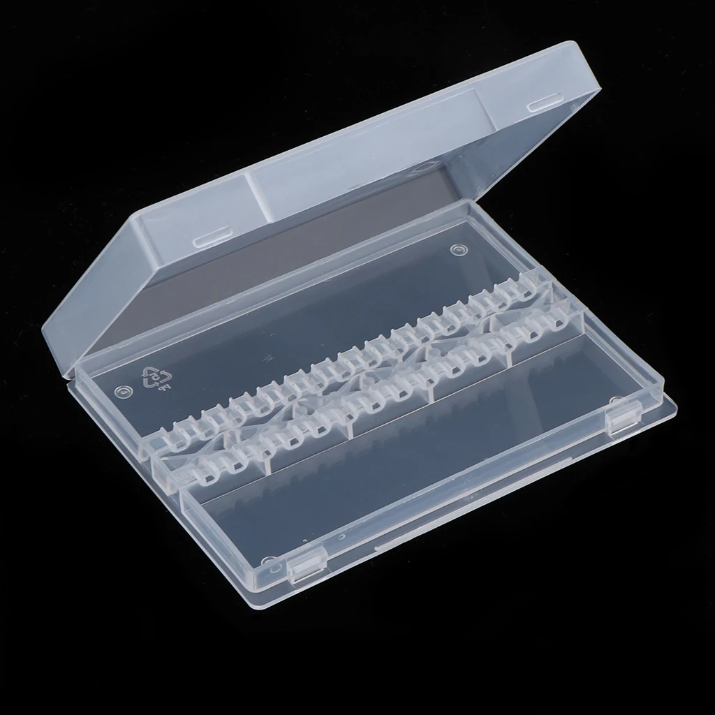 Nail Sanding Drill Bit Display Holder Nails Grinding Bits Storage Organizer Stand 14 Holes Display Box Containers for Nail Salon