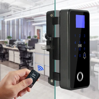 

Smart Door Lock Fingerprint Password Glass Door Lock Free Hole Glass Door Password Lock