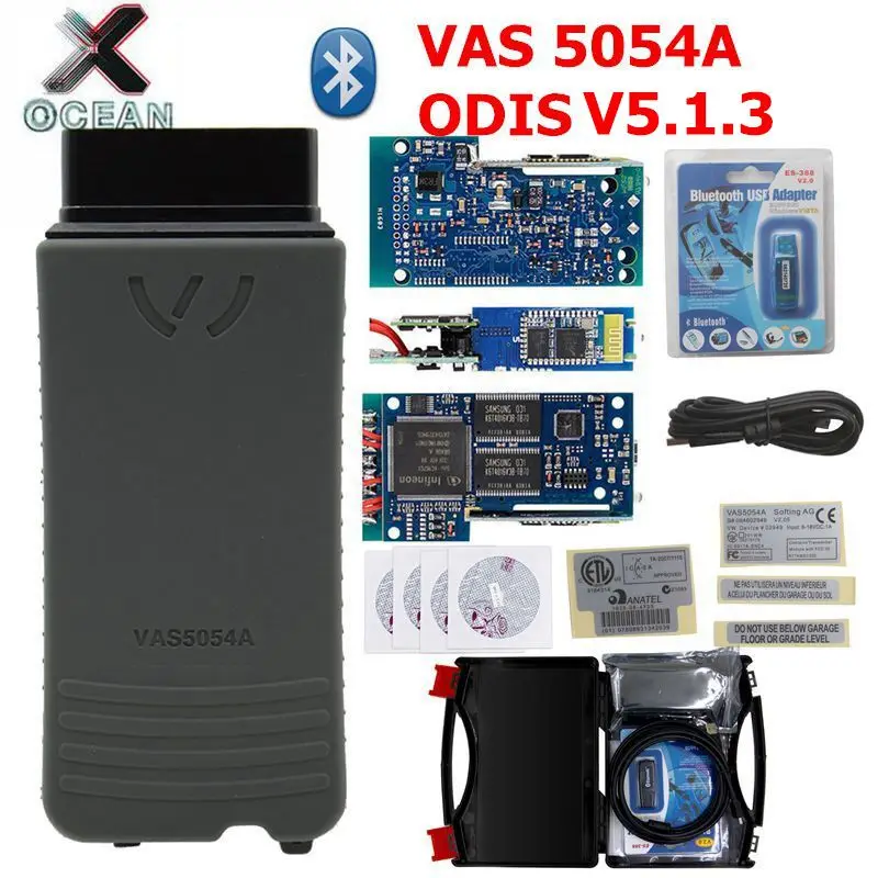 

Newest VAS 5054A ODIS V5.1.3 Keygen Bluetooth VAS5054A VAS5054 UDS For VAG OBD2 Auto Diagnostic Tool For VW/for AUDI /for SKODA