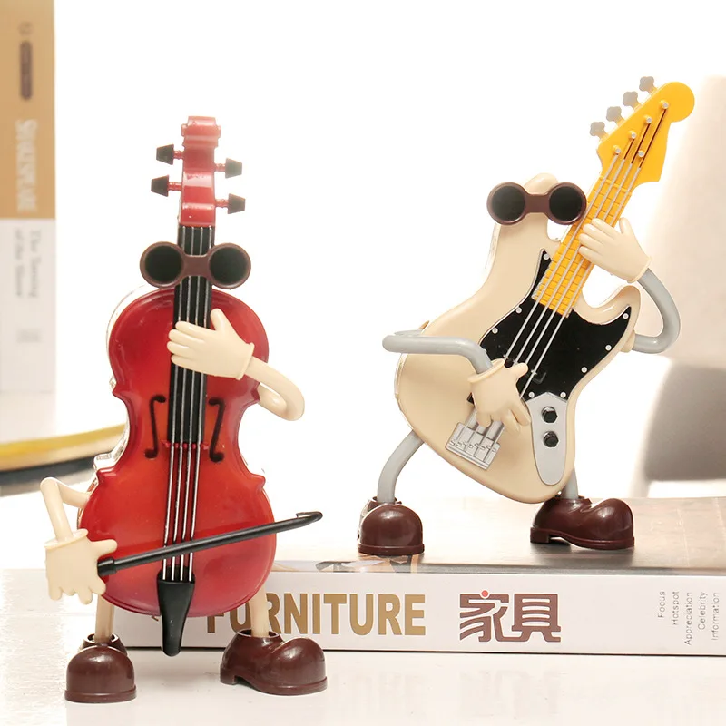 Nordic Style Cartoon Violin Model Music Box Ornaments Creative Dynamic  Swing Guitar Villain Sculpture Home Decor Birthday Gifts|Hộp Nhạc| -  AliExpress