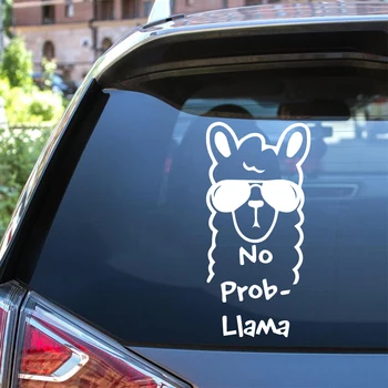 

Cartoon Grass Mud Horse Car Assessoires Die Cut Decal Bumper Sticker For Windows, Cars, Trucks, Laptops