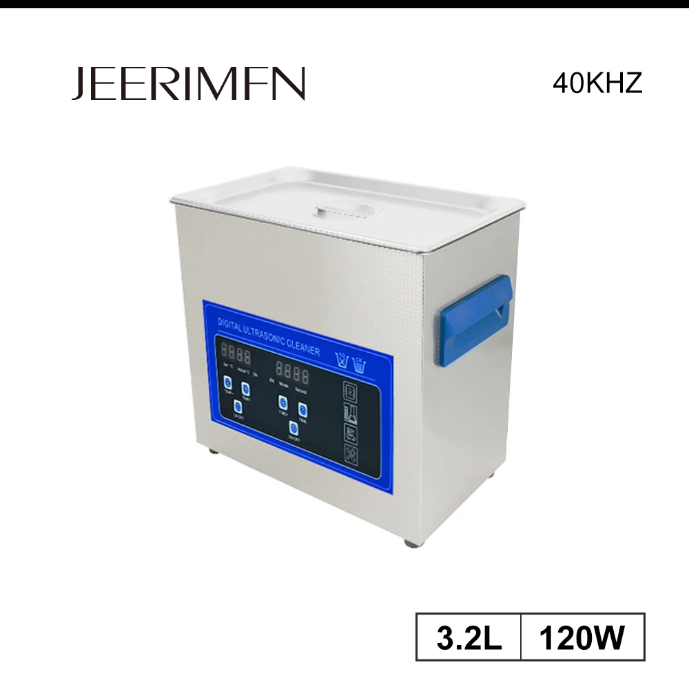 120W Ультразвуковой очиститель цифровой из нержавеющей стали ванной ювелирные