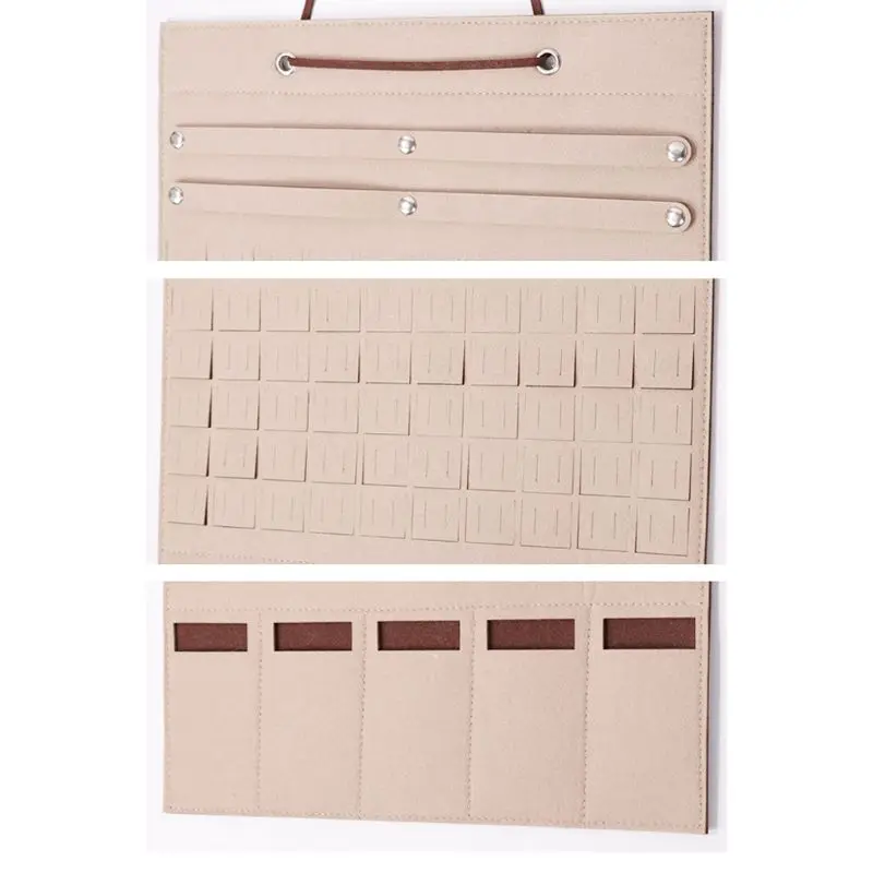 

Practical Multifunctional Layered Classification Felt Earrings Ring Jewelry Sunglasses Glasses Storage Bag