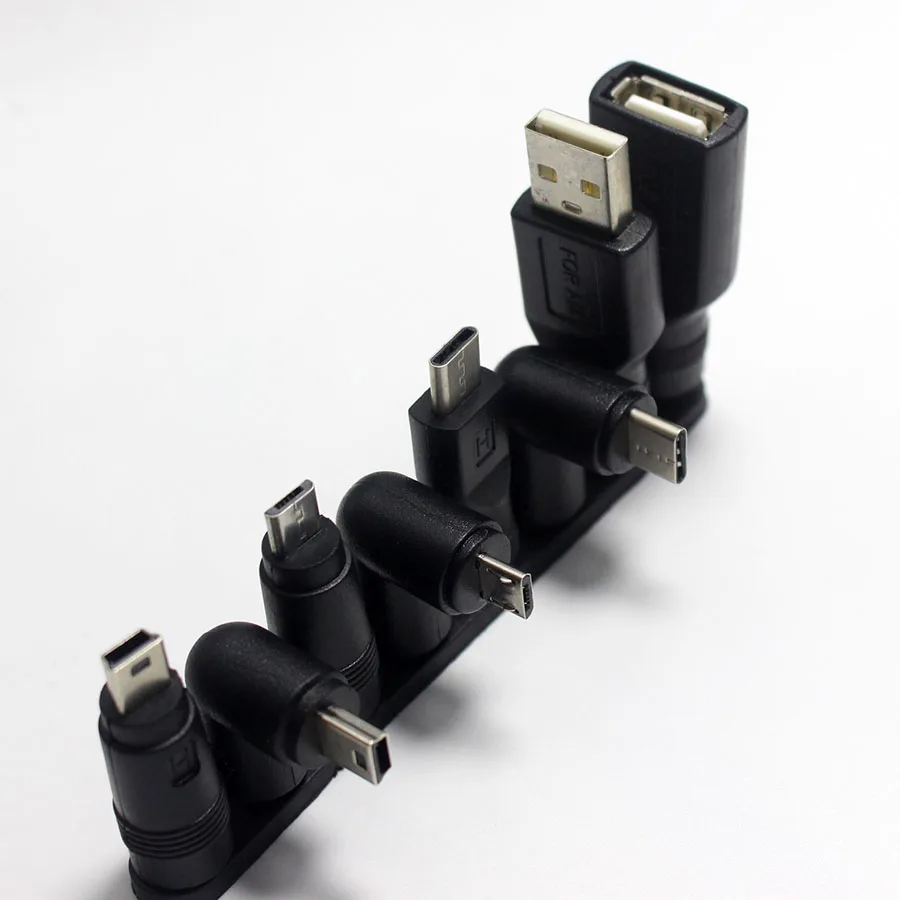 1 комплект обычно используемый USB набор 5,5*2,1 мм гнездо для мини/микро/тип-c/USB 2,0 штекер DC разъем питания адаптер