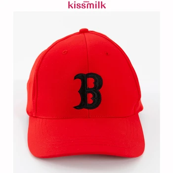 

KISSMILK 2020 Spring And Summer Red Hat Female Simple Embroidery Pattern Fashion Street Cap