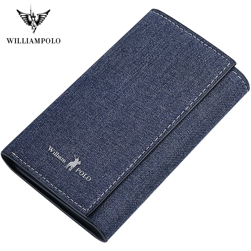 

WilliamPolo Cowhide Leather Key case leather men's multifunctional key chain coin purse large capacity universal car key storage