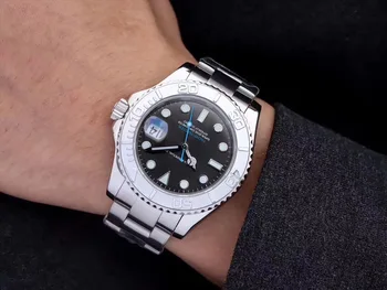 

Men Women Watch Automatic Mechanical AAA Full Stainless Steel Original Gliding Clasp Sapphire Waterproof Watch for Men