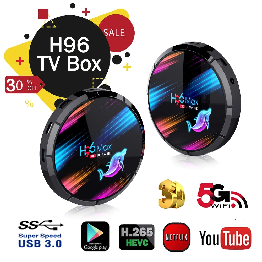 ТВ-приставка H96 MAX X3 S905X3 android 9 0 Rockchip 4G 32 ГБ 64 128 Android Tv box 5 0G Wi-Fi Bluetooth 4 1 8K 1000M |