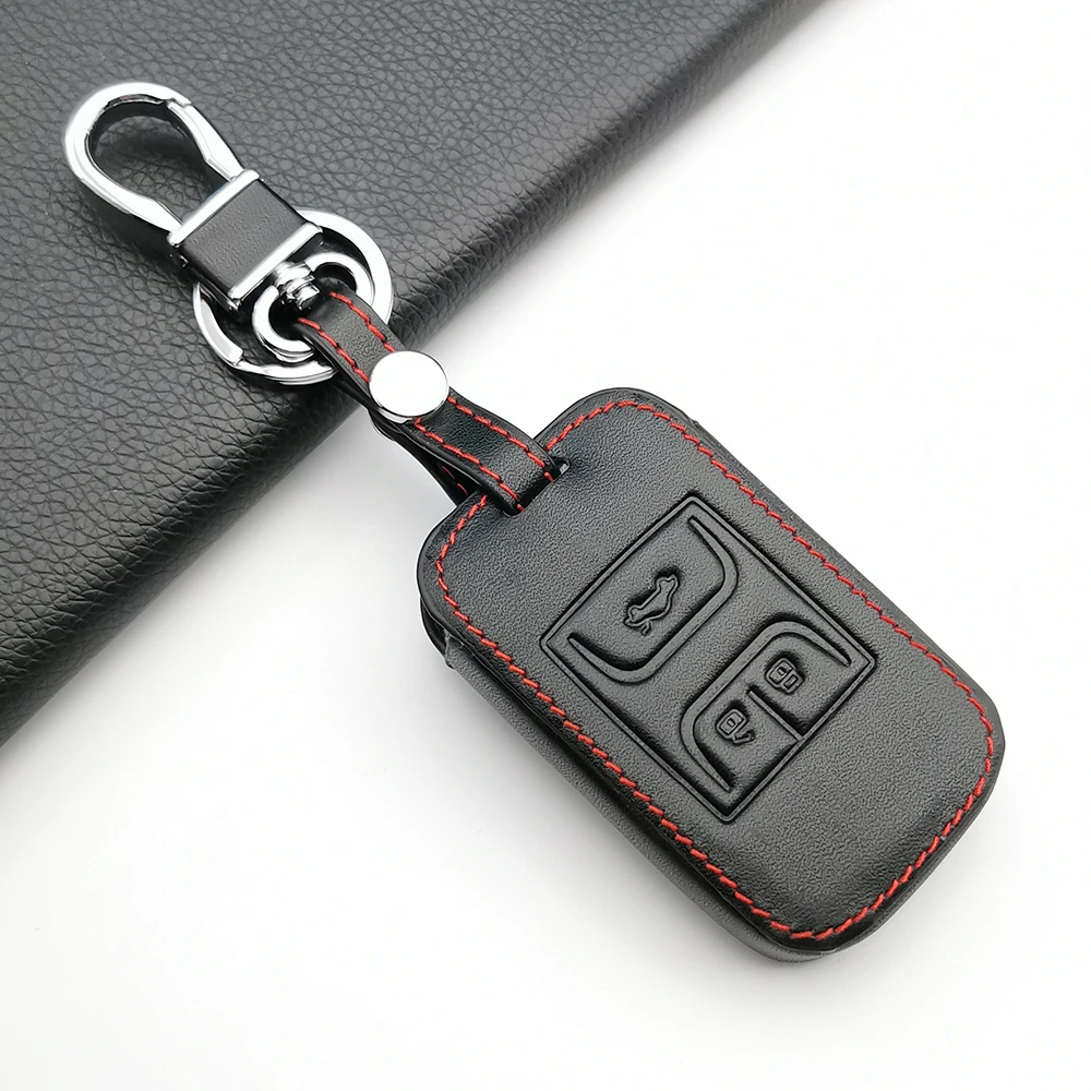 Leather Car Key Holder Bag Car Accessories Car Leather Key Case 3 smart key Leather Car Key Holder Bag Car Accessories Car Leather Key Case 3 smart key