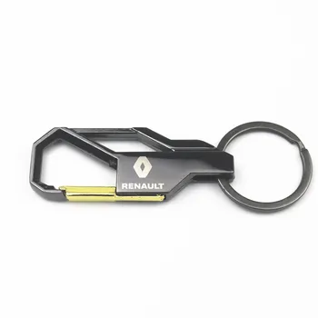 

Car Styling 3D Metal Car Key Ring Keychain Key Holder Logo For Renault duster megane 2 logan renault clio