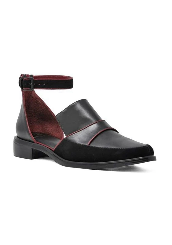 

2019 spring and summer new large size women's shoes comfortable versatile square with casual shoes fashion hollow sandals square