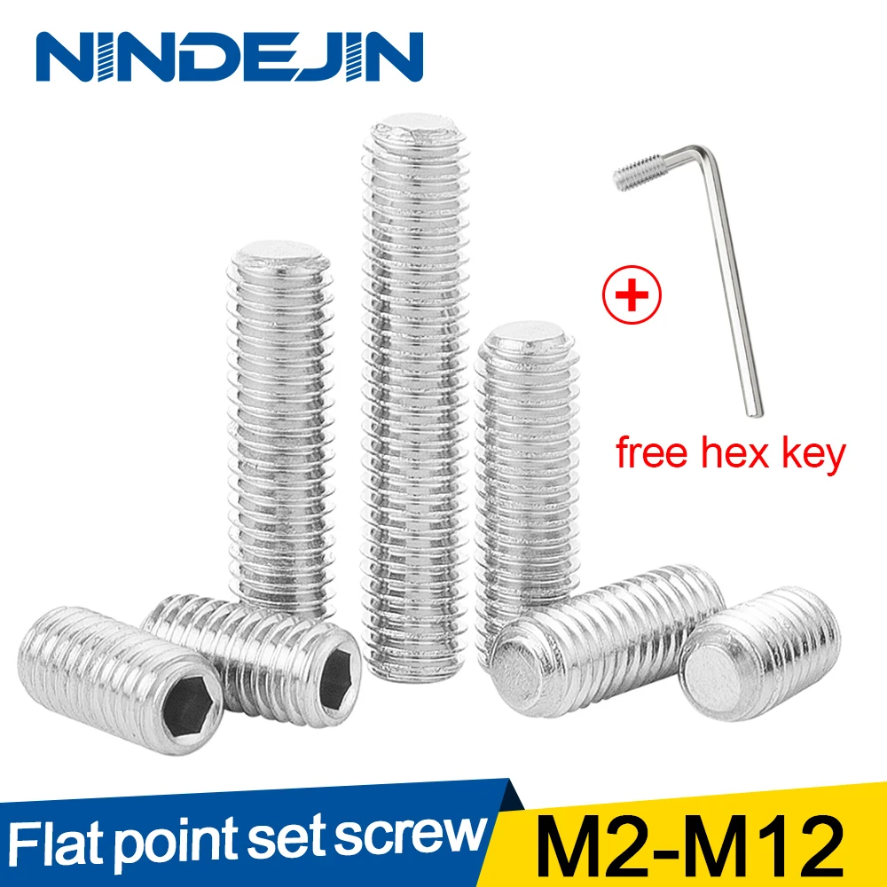Hexagon Hex Buchse Set Schraube Flache Punkt Allen Kopf Grub Schraube 