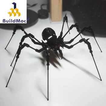 

Buildmoc Creator Animal Spider Figures Magical Creepy Araneid Model Building Blocks Moc Bricks Toys Educational Children Gifts