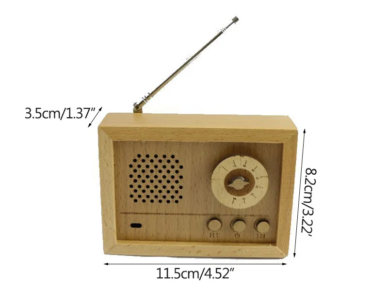 Strongwell деревянный радиоприемник форма музыкальная шкатулка креативный ретро искусство ремесла подарок на день рождения винтажная Статуэтка для украшения дома аксессуары