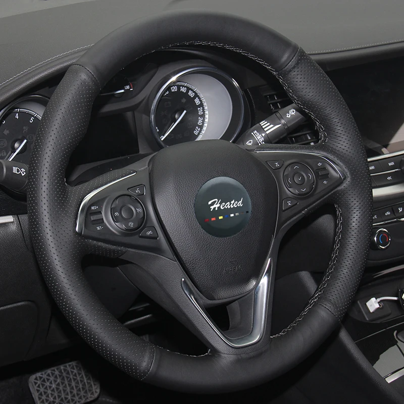 Чехол на руль из натуральной кожи Nappa для Buick Verano без оригинальной кожи|Чехлы руль|