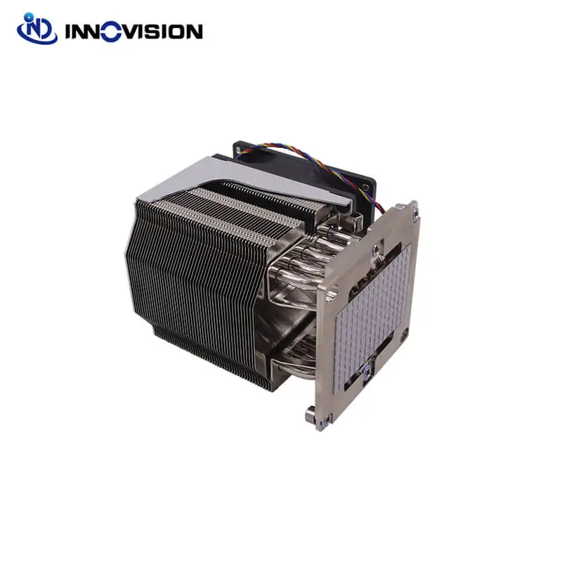 Ativo Servidor Dissipador de Calor 3647 Quadrado com Heatpipe Servidor Cpu Cooler com 9025 mm Bastante Ventiladores de Refrigeração 4u - Imagem 2