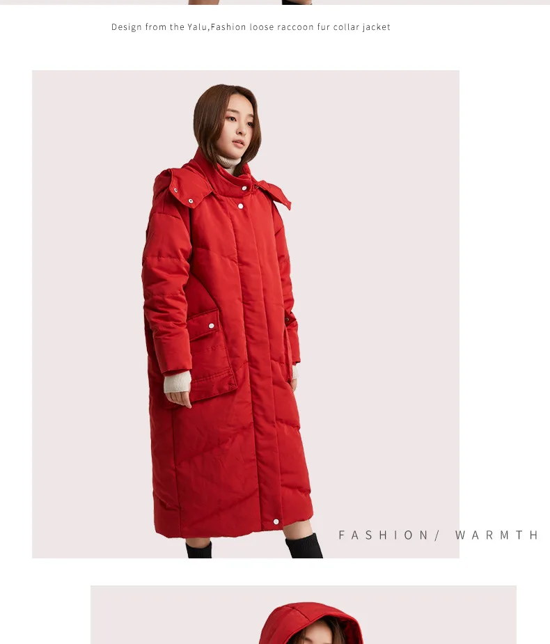 Yaloo/Yaloo Winter New Style down Jacket Women's Mid-length Thick Warm down Feather Coat Women's New Style