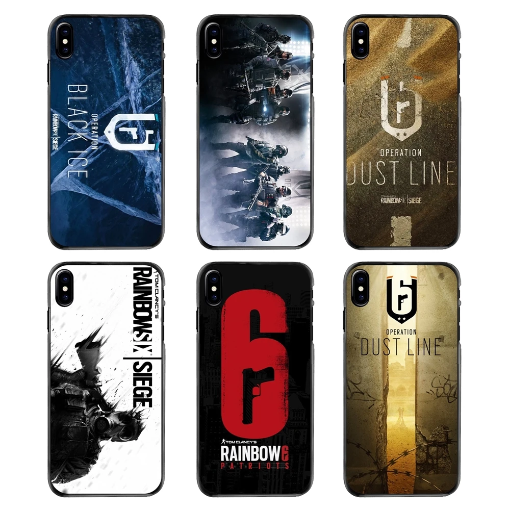 Чехлы для телефонов Huawei P7 P8 P9 P10 Lite Plus 2017 2016 Honor 5C 6 4X 5X Mate 8 7 9 Rainbow Six Siege Operation Black Ice logo |