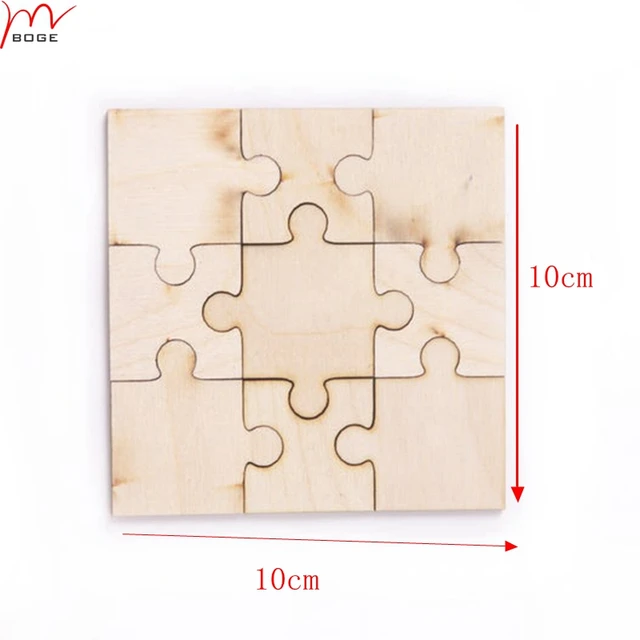 100 Pcs Blank Wood Jigsaw Puzzles Puzzle Draw Wooden Crafts Puzzle Bricks  Kids Blank Puzzle Pieces Puzzle Shapes Pazzle Adults - AliExpress