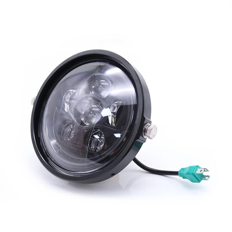 Универсальный " 6LED головной светильник для мотоцикла Высокий Низкий Луч DRL головной светильник для Harley Dyna Electra Glide Fatboy FLHR Softail на заказ