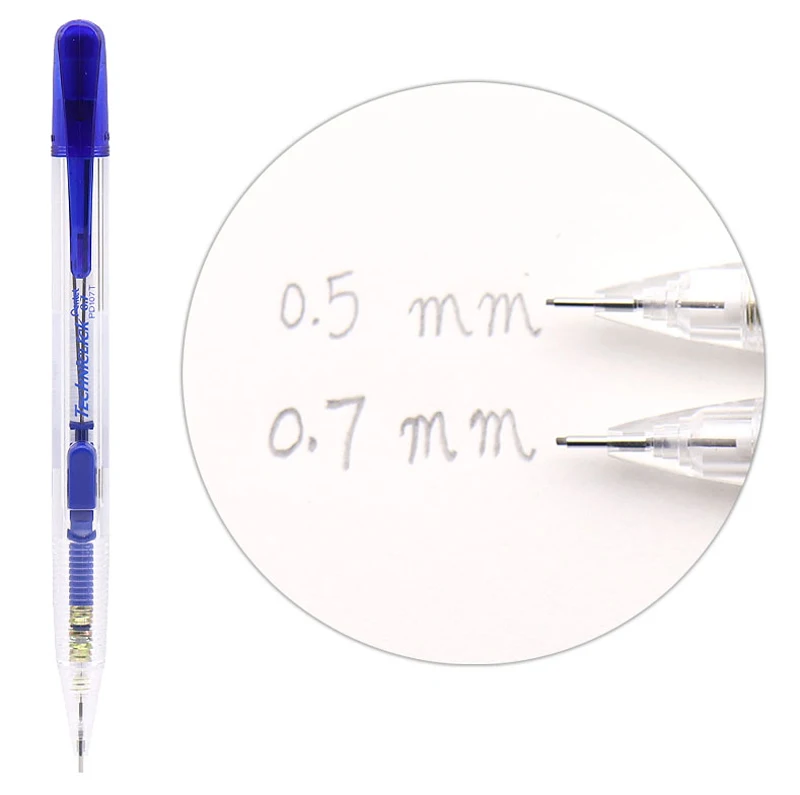 12 шт./партия Pentel PD105T механический карандаш 0,5 мм Классический боковой Пресс автоматический карандаш Япония 4 цвета Товары для офиса и школы
