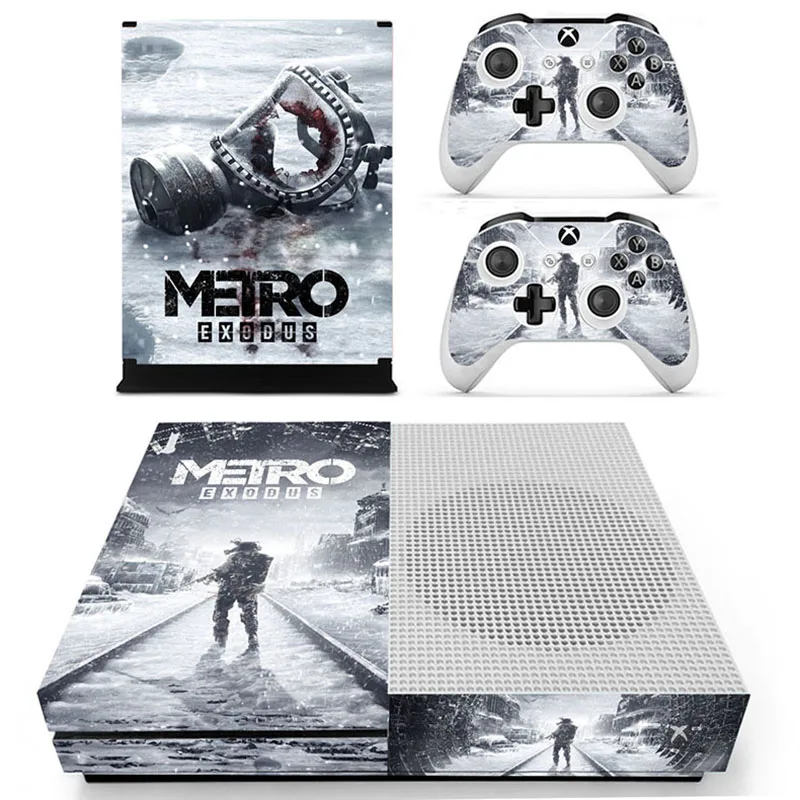 Metro Exodus Cover Skin Sticker Decalcomania Protector Per Xbox One S Console E Controller Per Xbox One Slim Skin Stickers Vinile