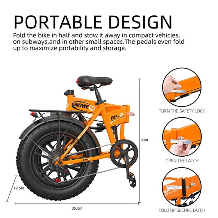 Excellent Electric bike 20*4.0inch Aluminum Foldable electric Bicycle 48V10A 500W 40KM/H 6Speed Powerful Fat Tire bike Mountain snow ebike 6