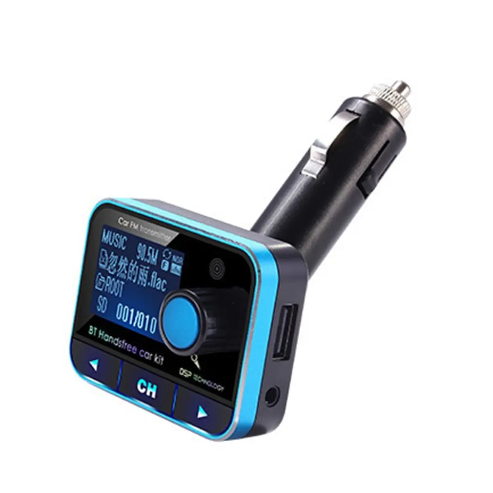 Черный Цифровой Bluetooth fm-передатчик MP3 плеер Громкая связь вызов автомобильный комплект поддержка USB флэш TF Micro SD AUX аудио музыкальный плеер - Цвет: Черный