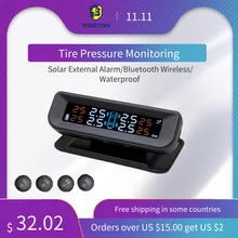 RIBOTON система контроля давления в шинах TPMS C260 Солнечная Внешняя сигнализация с 4 колесами внешний датчик шин tpms