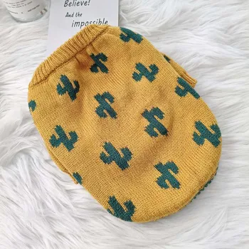 

Pet Fall Winter Cactus Pet Sweater Teddy Bichon Hiromi Schnauzer Cat VIP Fighting Small Dog Dog Clothes