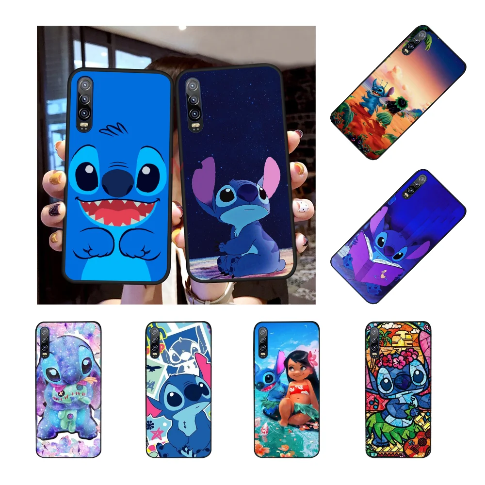 

NBDRUICAI Lilo and Stitch Black TPU Soft Phone Case for Huawei P9 10 lite P20 pro lite P30 pro lite Psmart mate 20 pro lite