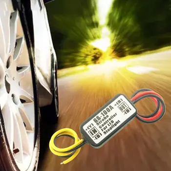 

GS-100A Super Bright Portable Size Car Motorcycles LED Brake Stop Light Strobe Flash Flashing Controller Box