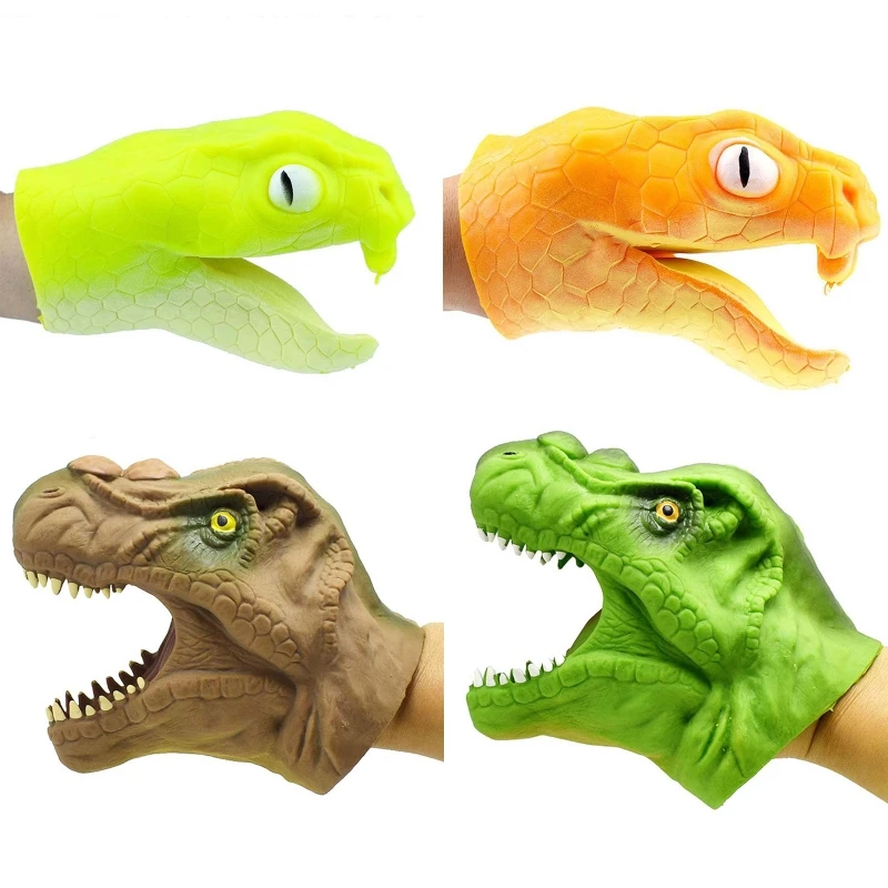 

Viper Tyrannosaurus Dinosaur Animal Hand Puppet Interactive Performance Props