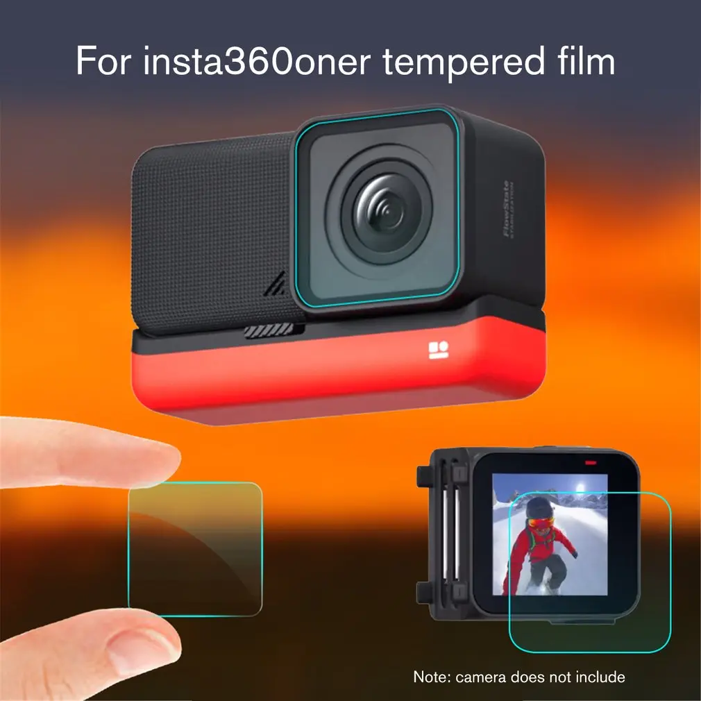 

Screen Protector For Insta360 ONE R Camera 9D Full Curved Tempered Glass Film Anti-scratch DSLR Camera Cover Film Screen